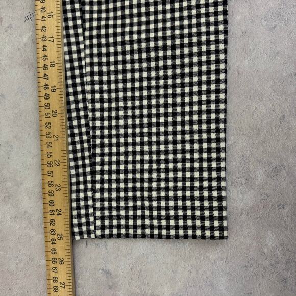 Talbots Chatham Ankle Pants Women's 6p Petite Classic Black White Check Side Zip - Picture 8 of 9